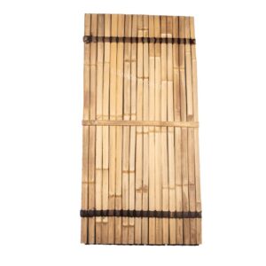 Clôtures en bambou pour jardin et maison 2 Clôture en lattes de bambou 90 x 180 cm foncé