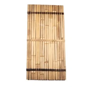 Clôture en lattes de bambou 90 x 180 cm foncé